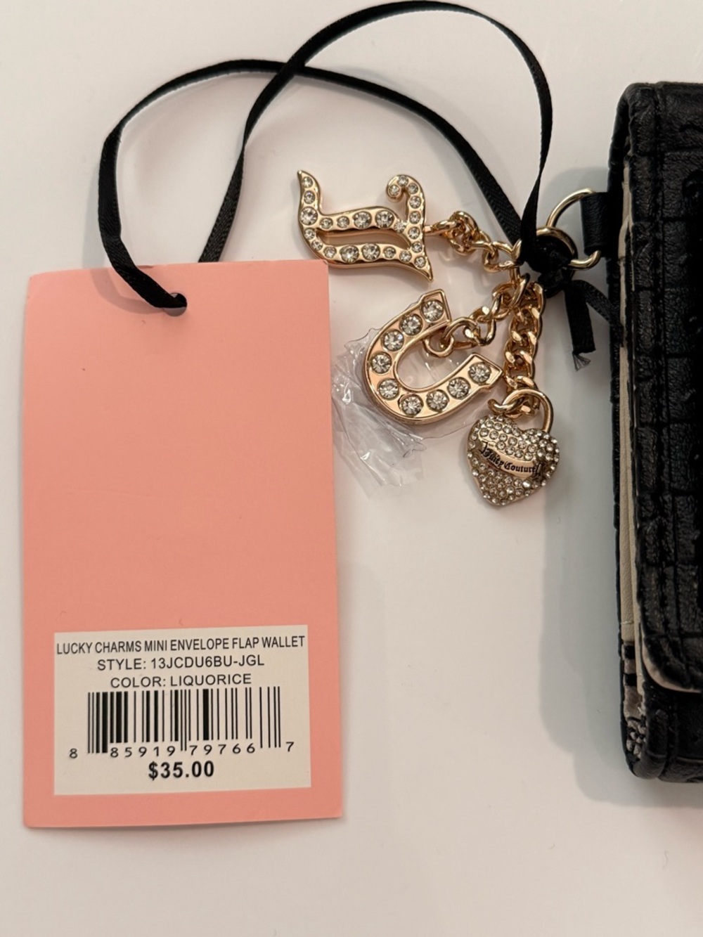 Juicy Couture Lucky Charms Mini Envelope Flap Wallet - Picture 2 of 6